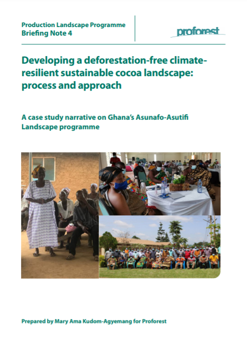 Developing a Deforestation-Free Climate Resilient Sustainable Cocoa Landscape: Process and Approach