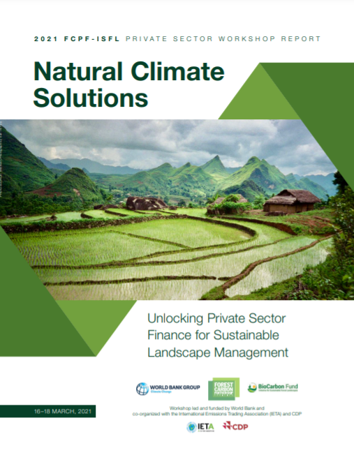 Natural Climate Solutions: Unlocking Private Sector Finance for Sustainable Landscape Management