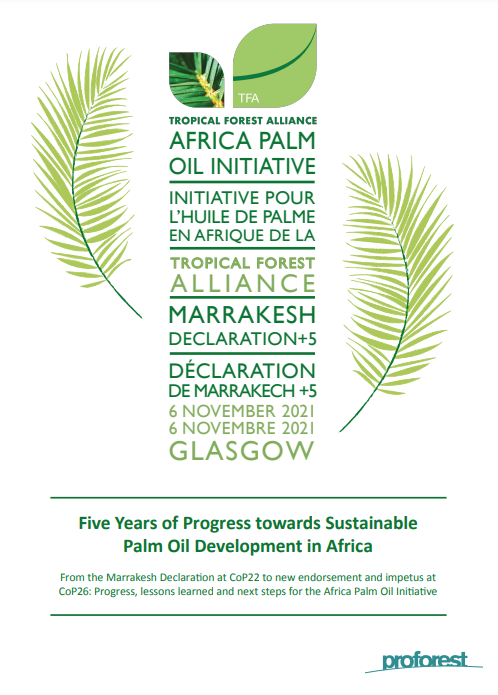 Africa Palm Oil Initiative Marrakesh Declaration +5