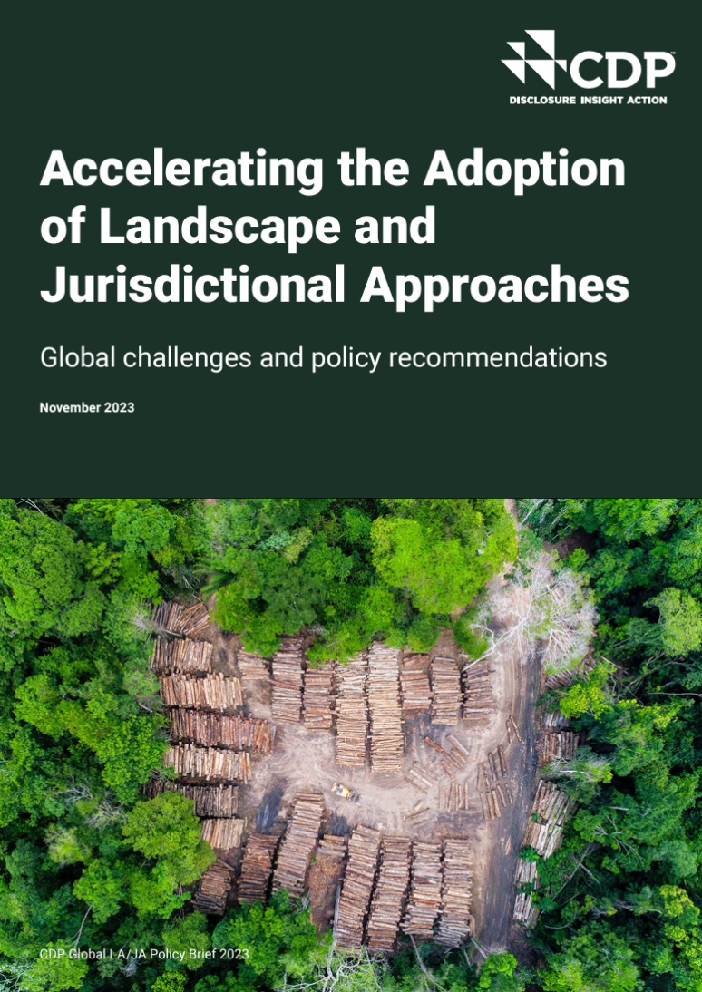 Accelerating the Adoption of Landscape and Jurisdictional Approaches: Global Challenges and Policy Recommendations