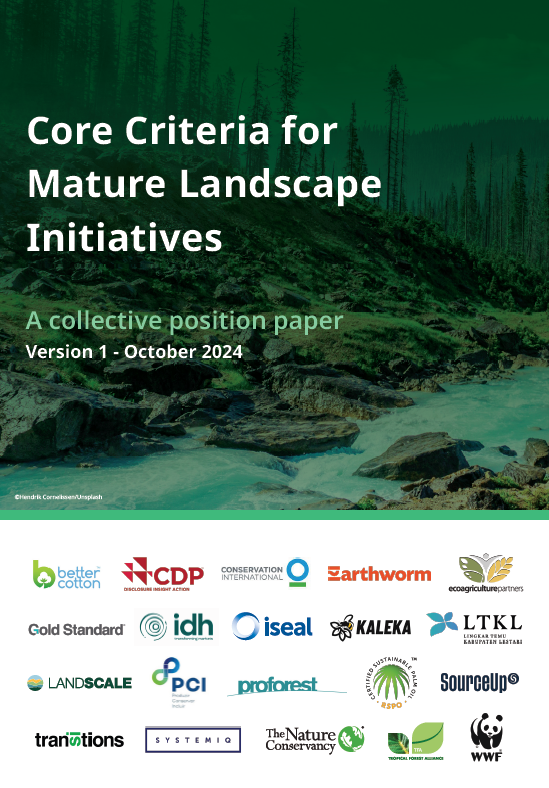 Core Criteria for Mature Landscape Initiatives: A Collective Position Paper