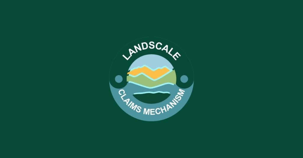 LandScale logo over green background