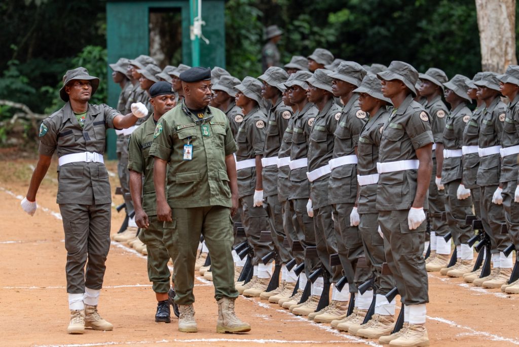 PPI Compact Partners—Africa Nature Investors and National Park Service—Conduct Passing Out Parade (POP) for Newly Recruited Rangers