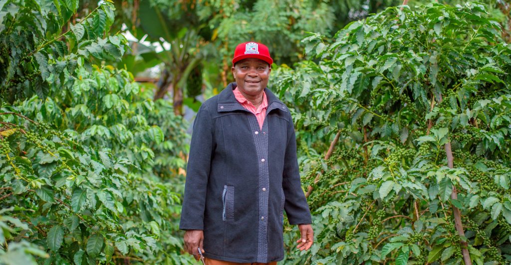 Coffee farmer in Kenya